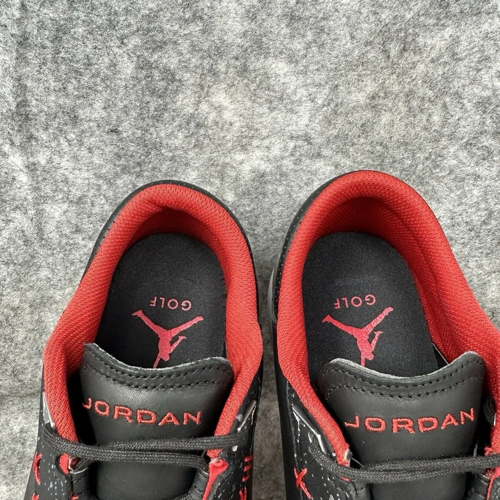 Air Jordan ADG 5 Golf Shoes Mens Size 9.5 Black Fire Red Bred Nike FQ6642-001